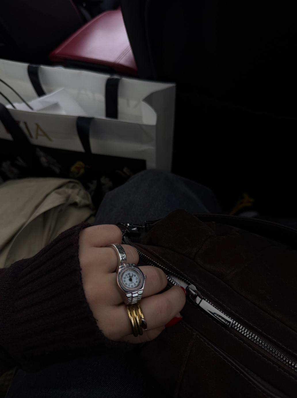 Classic Watch Ring in White