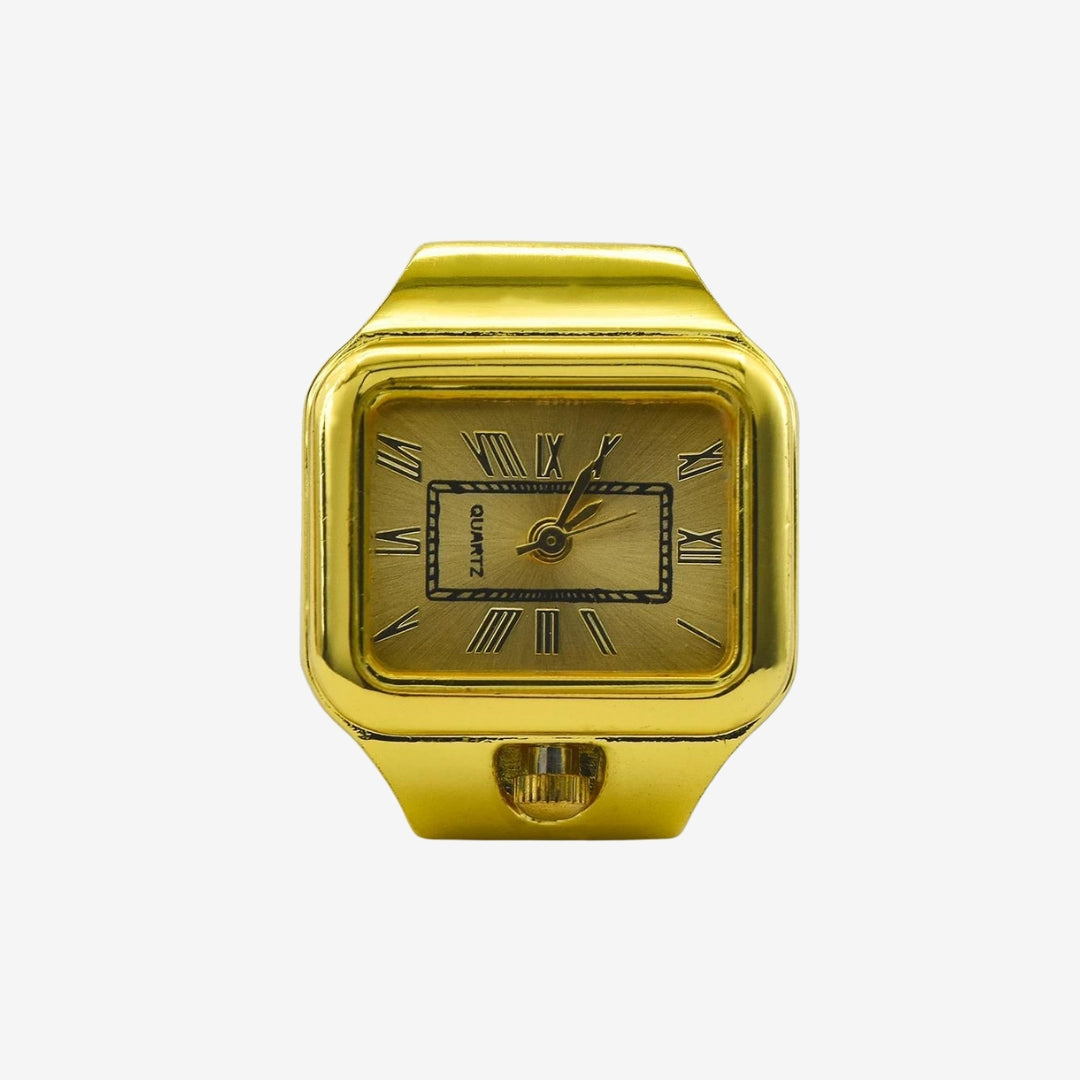 Loxley Timeless Two-Hand Watch Ring in Gold