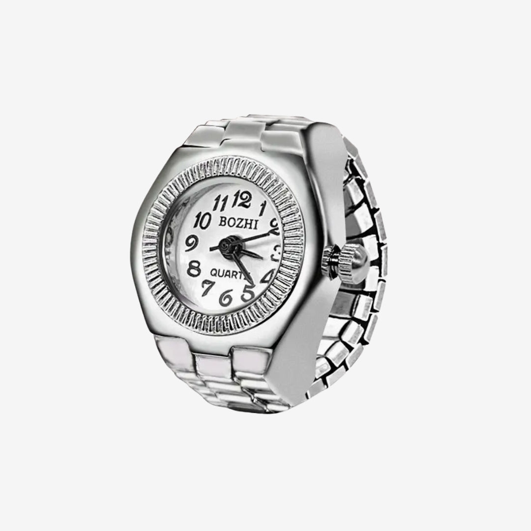 Classic Watch Ring in White