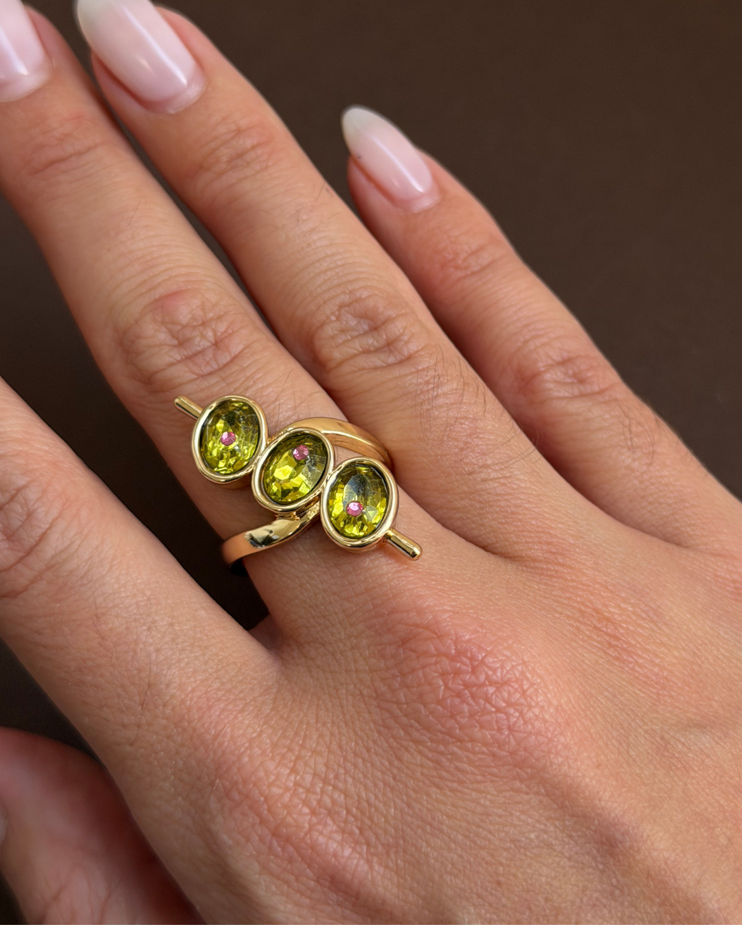 Dirty Martini Olive Ring