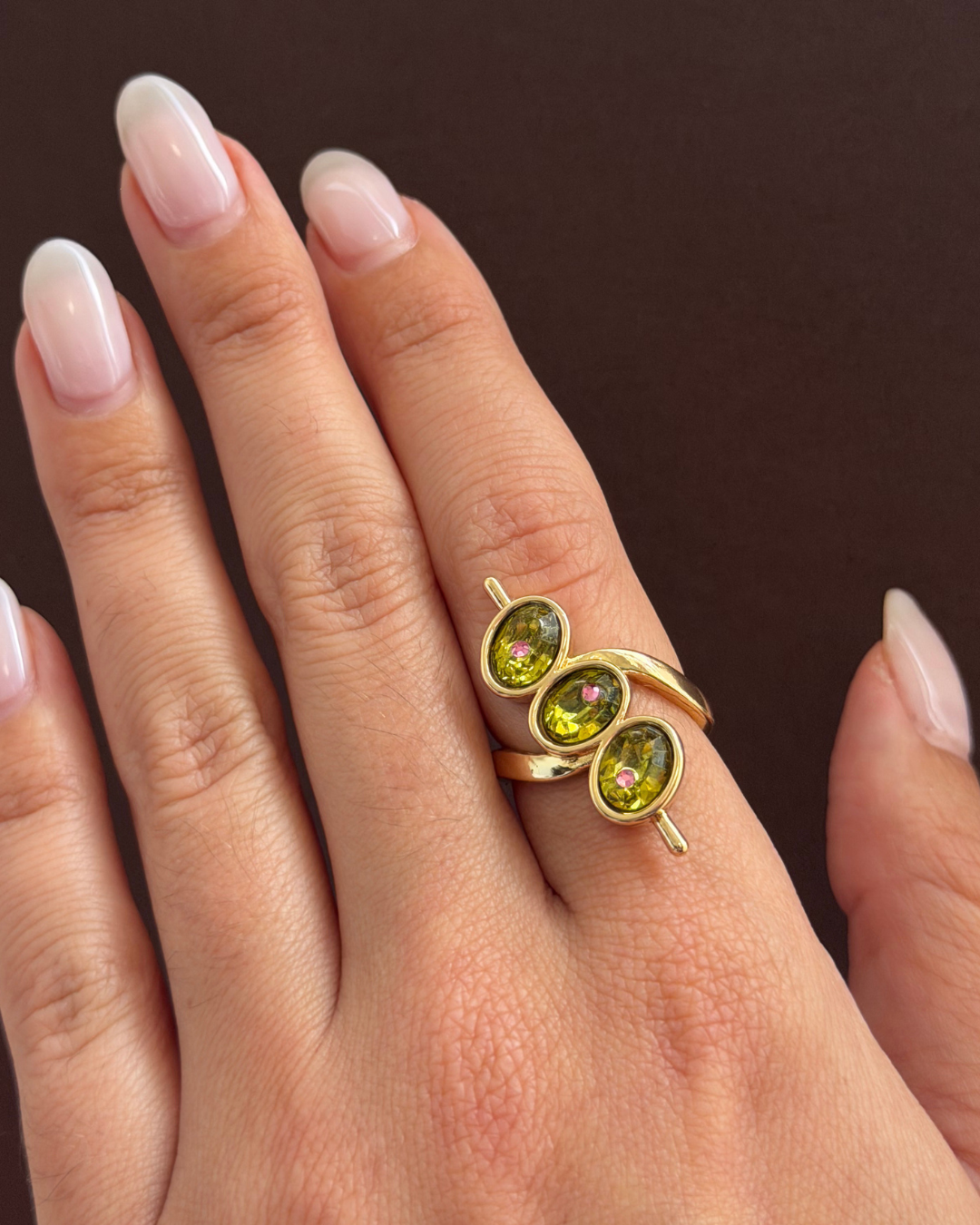 Dirty Martini Olive Ring